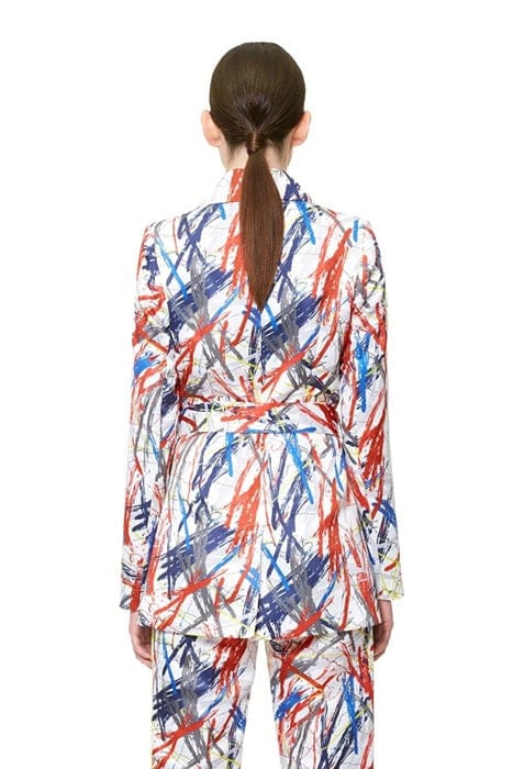 WOMEN'S SUIT BLAZER BRUSH PRINT. 2