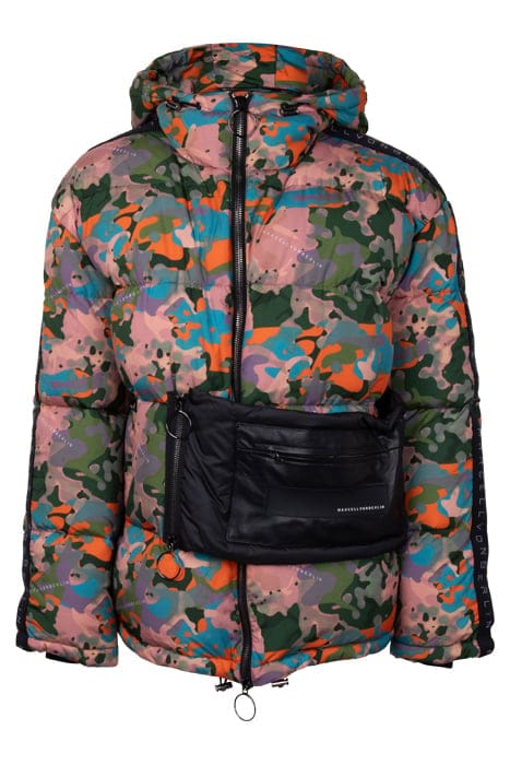 MEN'S OVERSIZE PRINTED CAMOU LOGO FABRIC DOWN JACKET CAMOU P 1