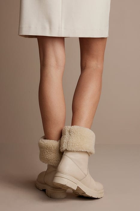 LEATHER BOOTS TEDDY WHITE 3