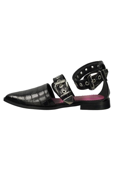 PHIONA LEATHER MULE BLK CROCO OPTICS 6