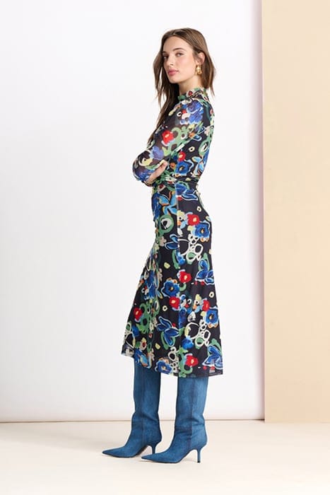 DRESS - FLOWER GLORY MULTI SLIM 5