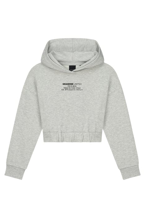 LIMITED HOODIE LIGHT GREY MELANGE 1