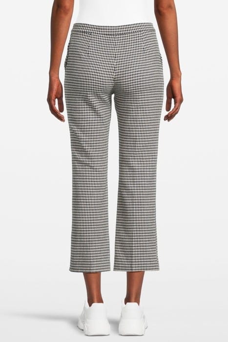 GAIO 4 PANTALONE VICHY STRETCH NAVY/ECRU 2