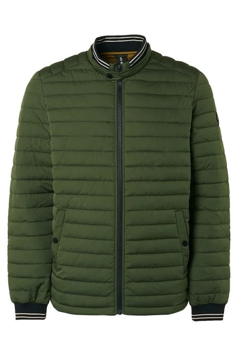 JACKET SHORT FIT PADDED DARK GREEN 4
