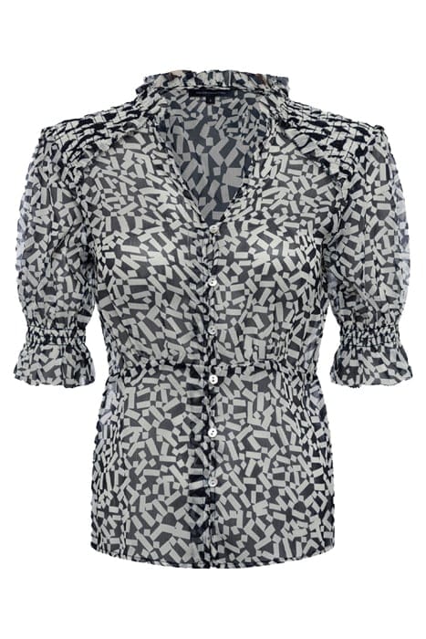 HELENA RECYCLED CRINKLE TOP UTILITY BLUE/ CLASSIC CREAM 3