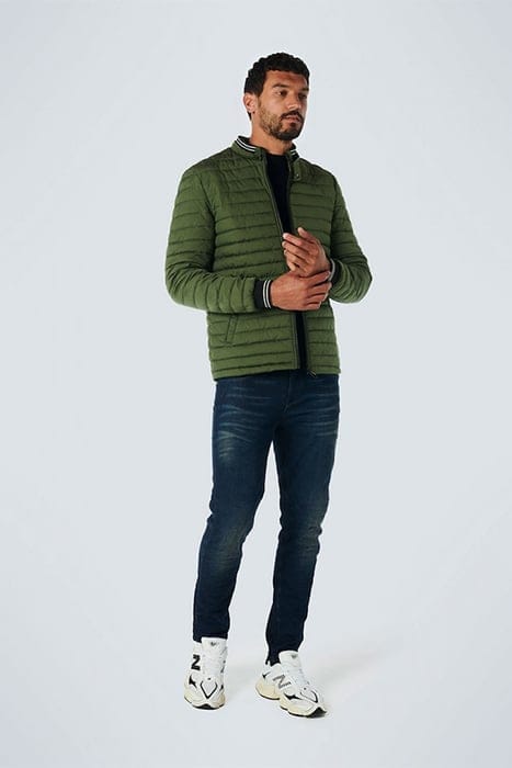 JACKET SHORT FIT PADDED DARK GREEN 3