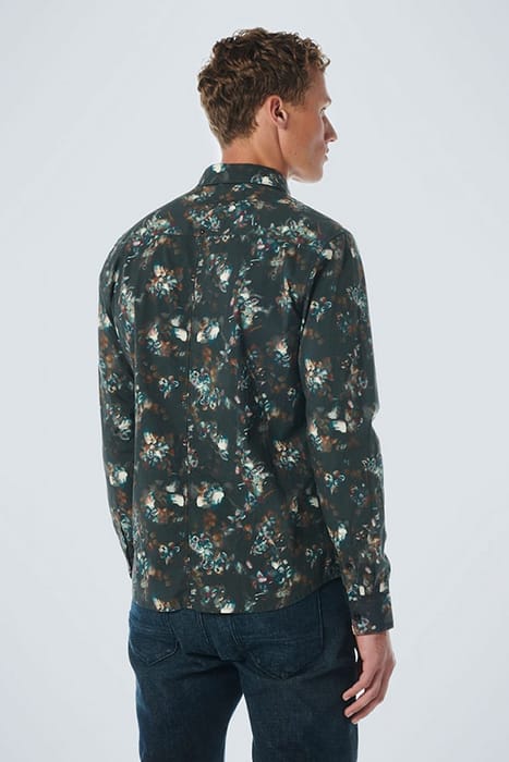 SHIRT STRETCH ALLOVER PRINTED BLACK 2