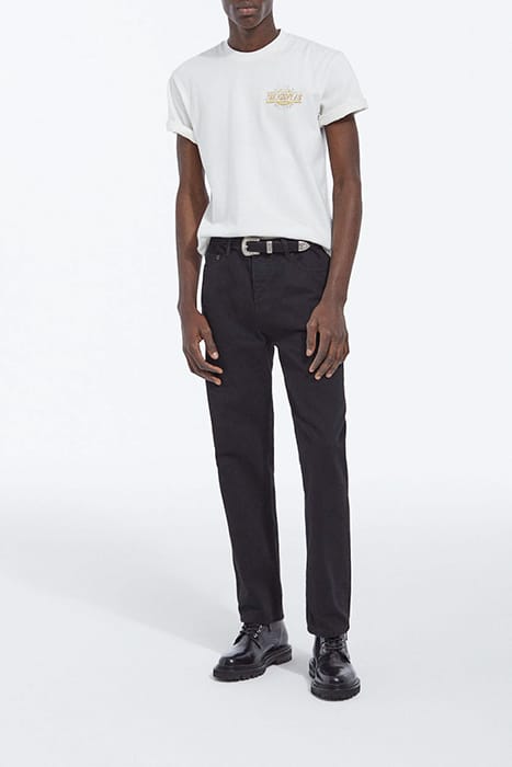 5-POCKET STRAIGHT BLACK DENIM TROUSERS BLACK DENIM 3