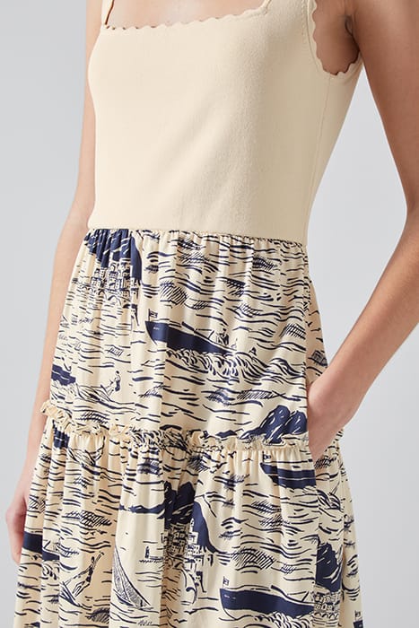 DR CROSBY RIVERA DRESS NAVY/CREAM 4
