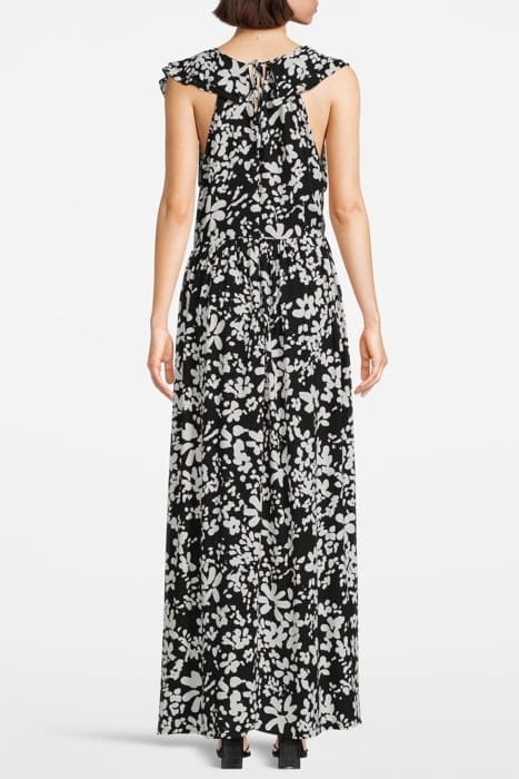 FLORAL DRAPE STRAPPY MAXI DRSS SZ18 BLACK/SUMMER WH 2