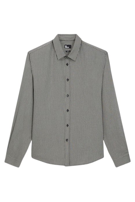FEATHER PRINT SHIRT BLACK WHITE 5
