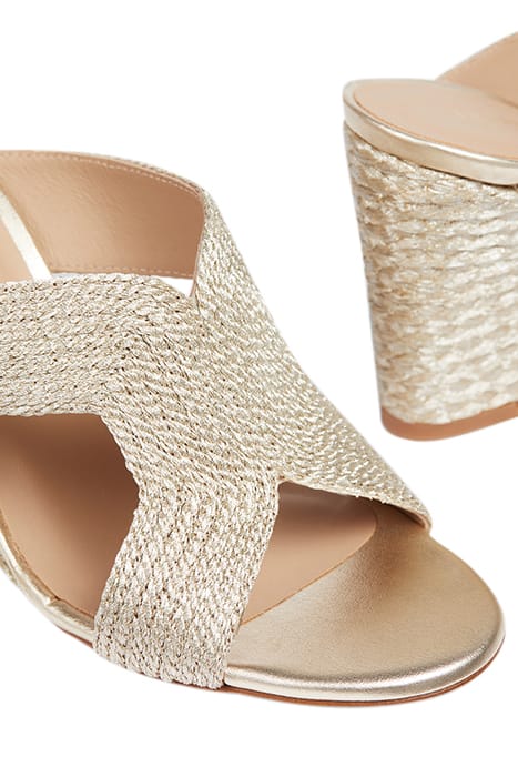 SONIA ROPE LUREX WEDGE MU SOFT GOLD 4