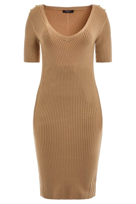 GUESS ECO ALICE SS V NECK SWEA NUDE SAND 1