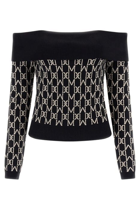 MARCIANO BY GUESS ANGELINA OFF SHOULDE ALL OVER JACQUARD KNI 4