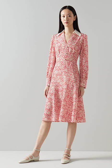DR FLO MARGUERITE PRINT RED 1