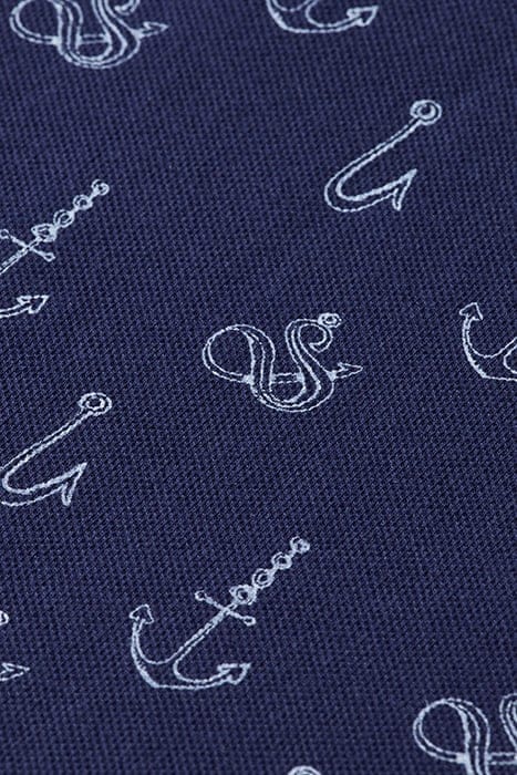 MINI ALL OVER PRINT POLO NAVY BLUE 3