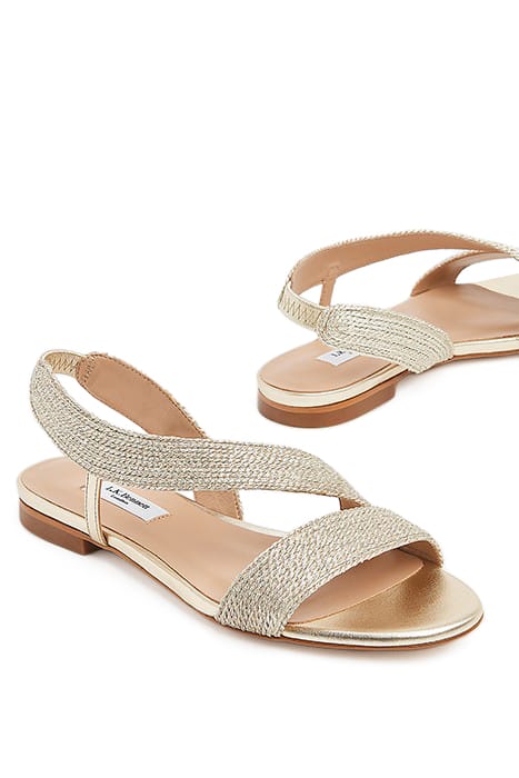 RACHEL ROPE LUREX FLAT SA SOFT GOLD 4