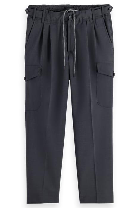 SEASONAL - LOOSE TAPERED NYLON-TRIMMED COOL WOOL CARGO PANTS 1