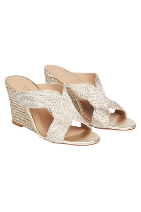 SONIA ROPE LUREX WEDGE MU SOFT GOLD 2