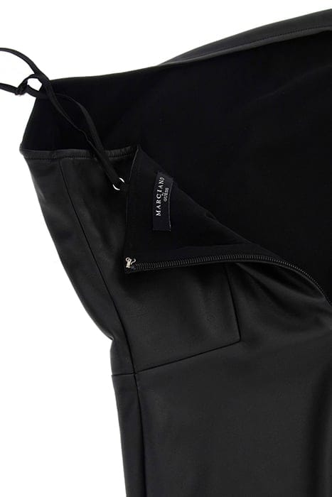 MARCIANO BY GUESS SOLANGE DRESS JET BLACK LEATHER 10