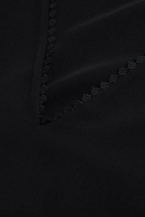 LONG DRESS WITH LACE DETAILS BLACK 2
