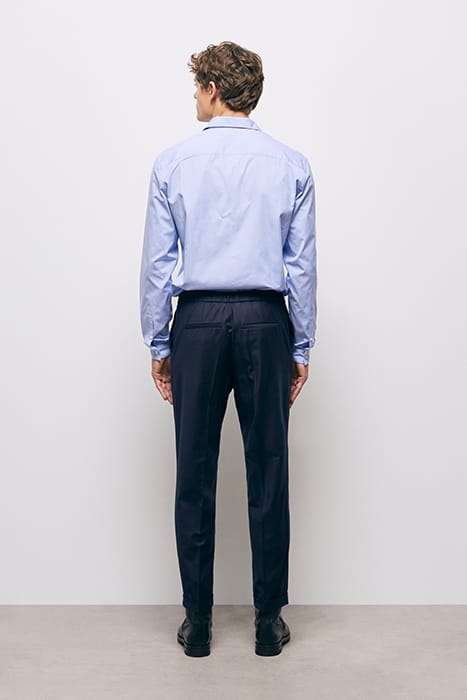 SUIT TROUSERS WITH ELASTIC BELT NAVY 3