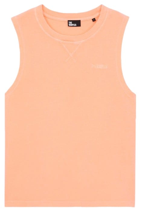 VINTAGE FLUO SLEEVELESS T-SHIRT ORANGE FLUO 1