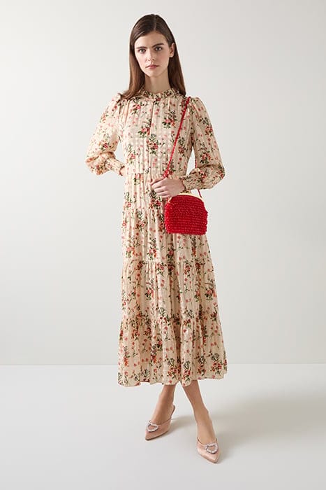 DR FLORA WILDFLOWER DRESS CREAM 1