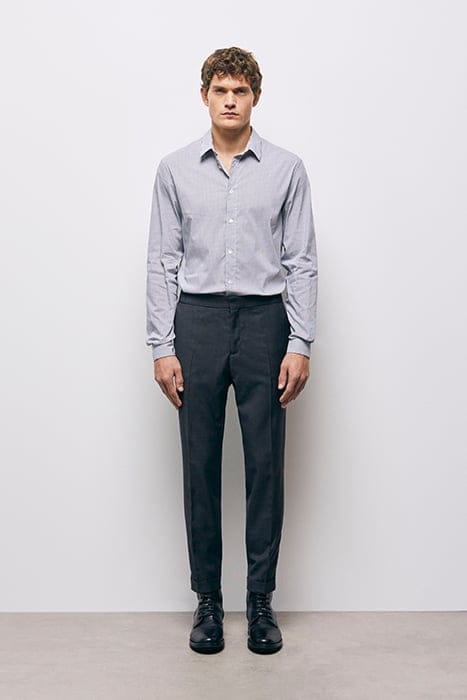 SUIT TROUSERS WITH ELASTIC BELT GREY 1