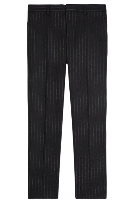 STRIPED SUIT TROUSERS BLACK WHITE 1