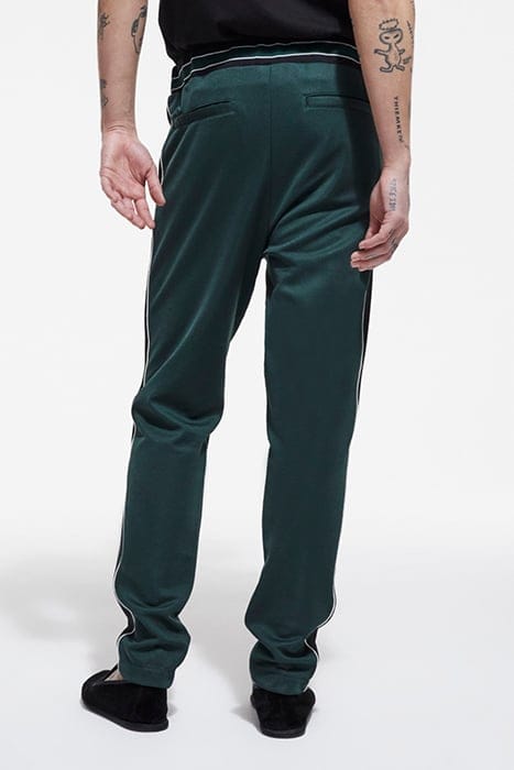 JOGGING WITH CONTRASTING STRIPS AND PIPING VERT BOUTEILLE 2