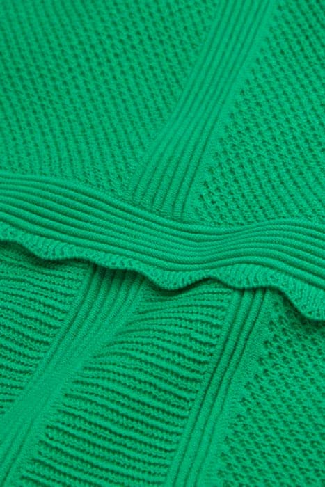 SHORT SLEEVELESS KNIT DRESS GREEN 6