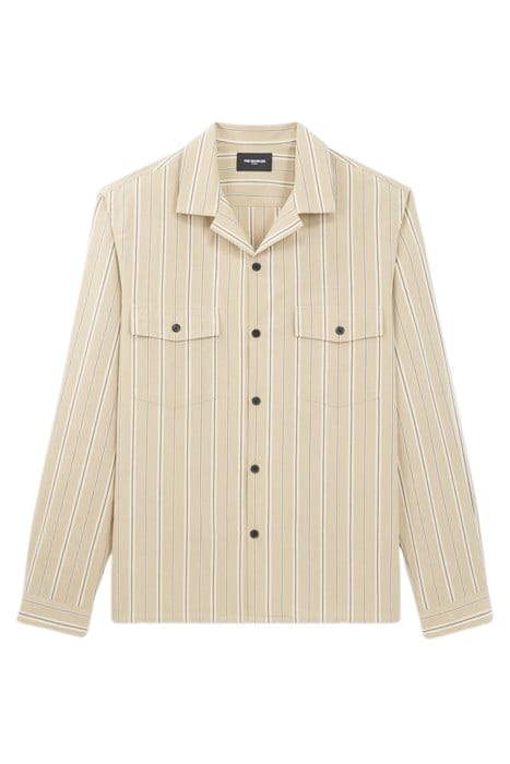 LONG-SLEEVED SHIRT WITH CHEST POCKETS CAMEL / BLACK 5