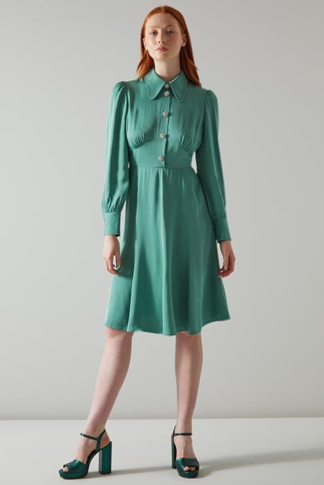 DR MIRA SATIN CREPE SAGE 1