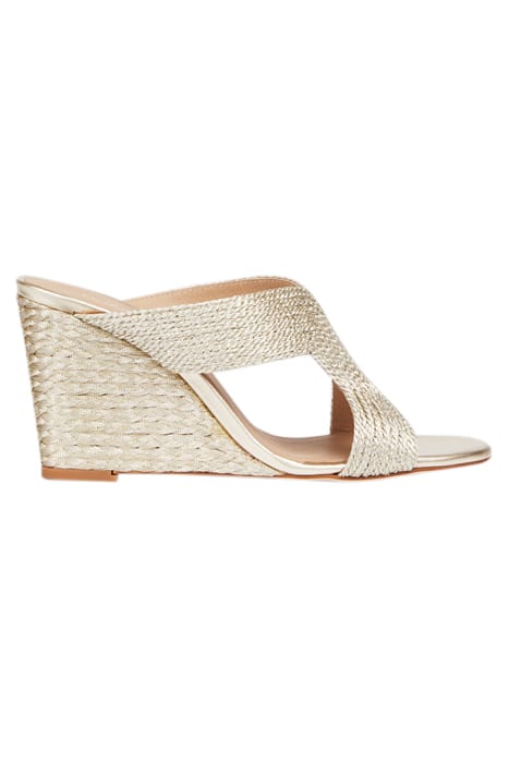 SONIA ROPE LUREX WEDGE MU SOFT GOLD 1