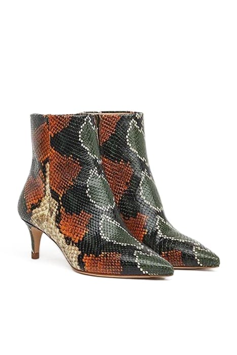 TAMARA LOW POINT BOOT ORANGE/GREEN 2