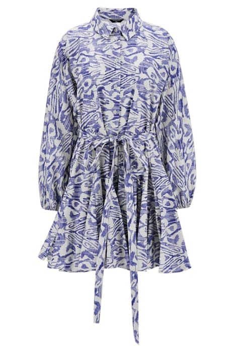 MARCIANO BY GUESS ABBIE SHIRT DRESS SUBSTANCE BLUE PRINT 4