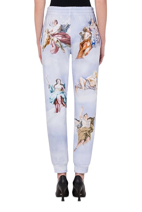 FRESCO PRINT FLEECE JOGGERS BLUE 2