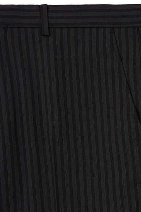 SUIT TROUSERS WITH PIPPING BLACK GREY 2