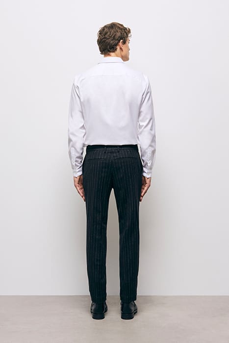 STRIPED SUIT TROUSERS BLACK WHITE 3