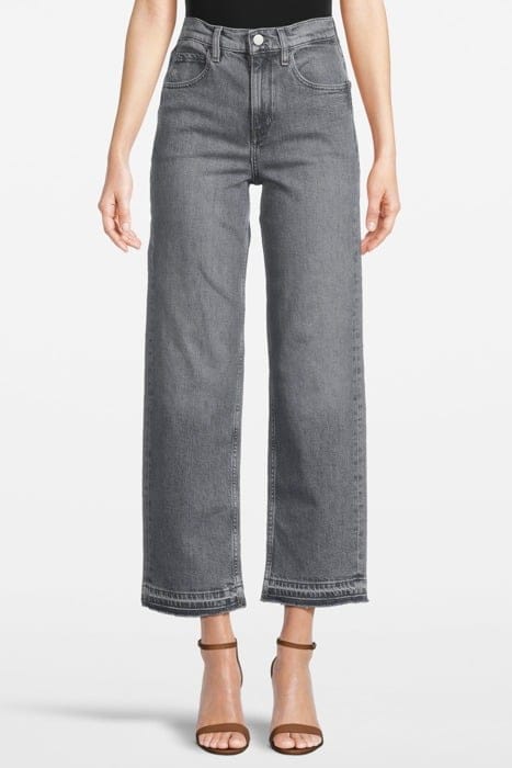 COTTON PANTS RINSED GREY W 1