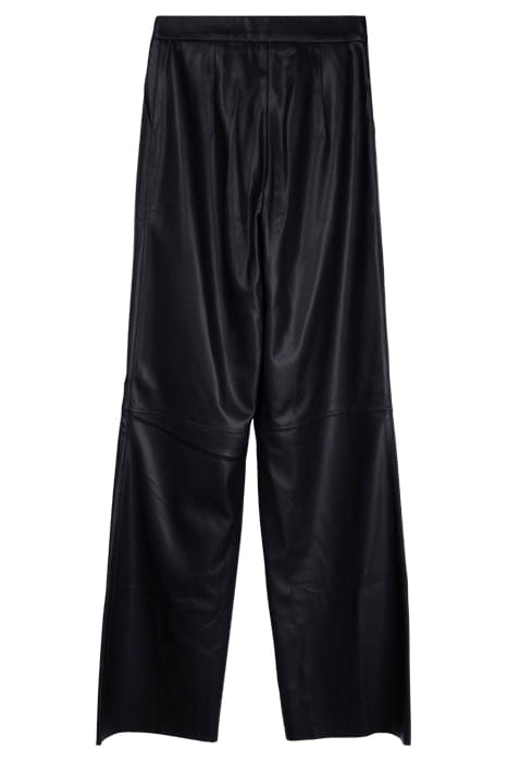 MARCIANO BY GUESS VIXEN WIDE LEG PANT JET BLACK LEATHER 2
