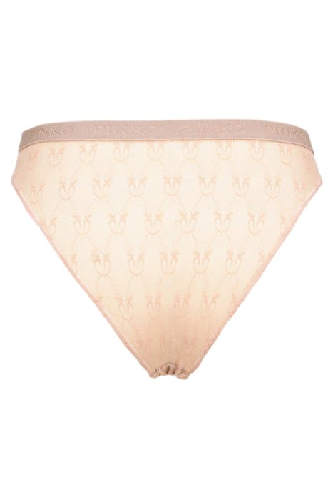 SENZA PAROLE SLIP PIZZO INDEMAGLIATO JACQUARD C/LOGO GARNET  4