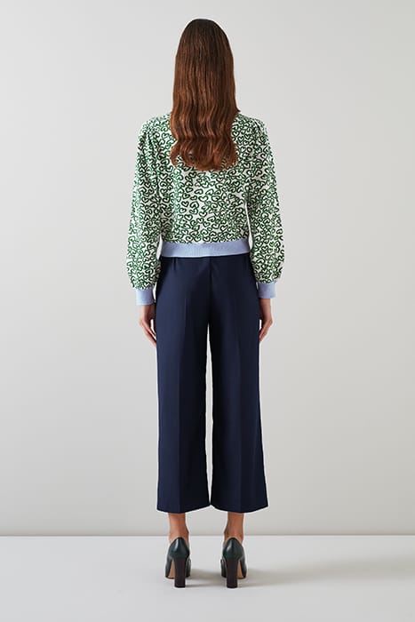 KEATON CROP STRAIGHT JEANS  NAVY 2