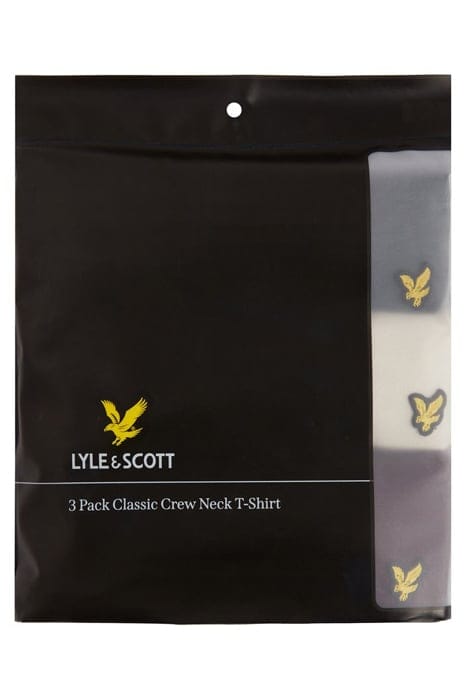 BASIC 3 PACK T-SHIRT GUNMETAL/ COVE/ BURGUNDY 3