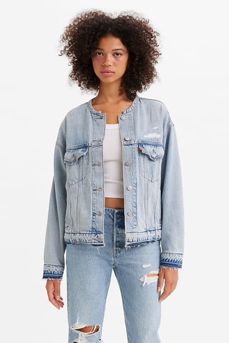 CUSTOMIZED DENIM JACKET BLUE 1
