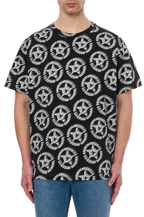 MOSCHINO COUTURE STARS JERSEY T-SHIRT BLACK 1