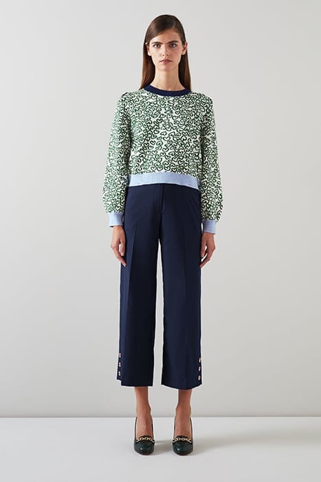KEATON CROP STRAIGHT JEANS  NAVY 1