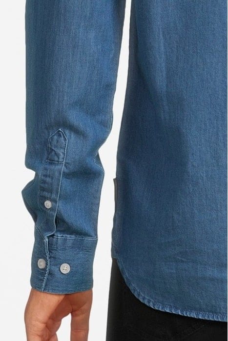 DENIM LS MID WASH 4
