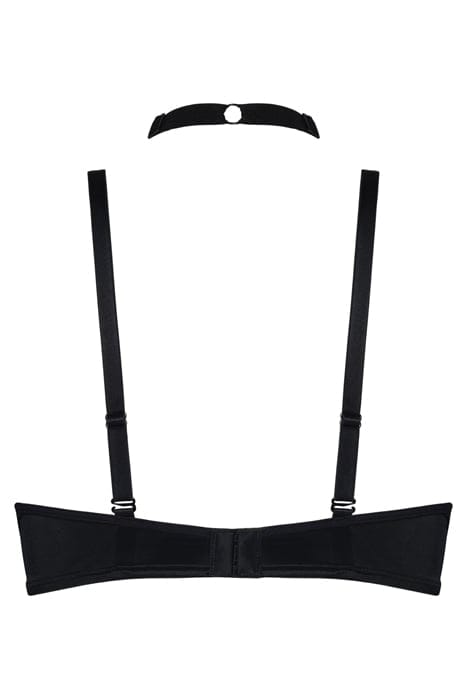HEARTBREAKER BLACK MESH AND SAND PUSH UP BRA 5